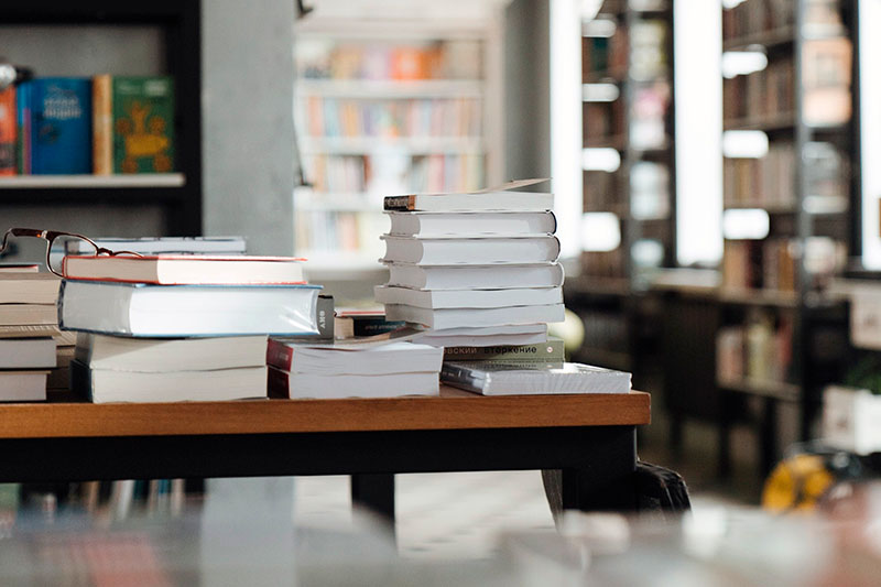 Blick in eine Buchhandlung